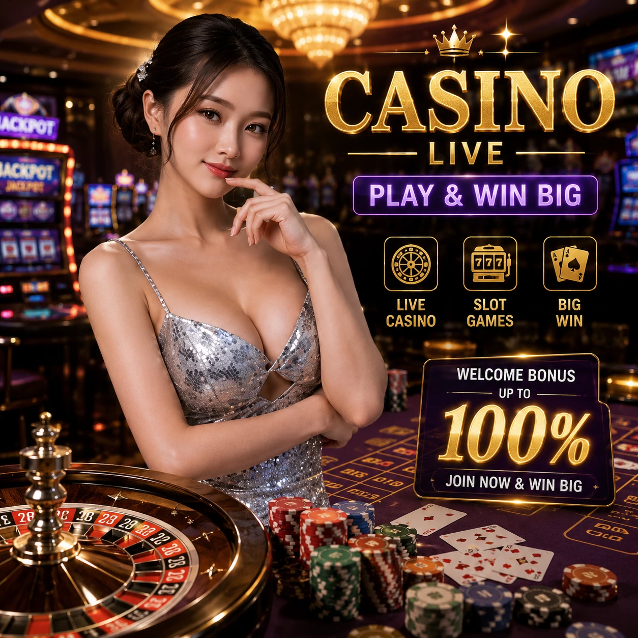 Aplicativo móvel wjcasino para iOS e Android